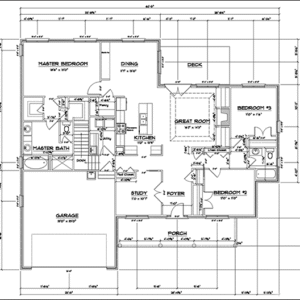 Blue Print - Waterproof 36x48